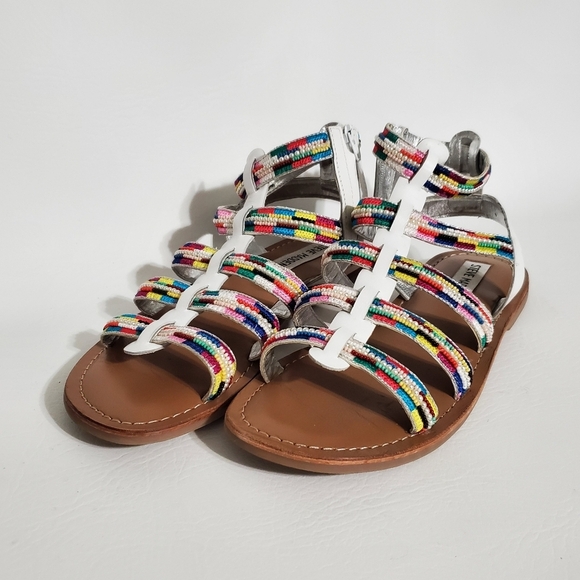 Steve Madden Sandals Beaded Zipper Inside Ankle Size 5 - Picture 1 of 8